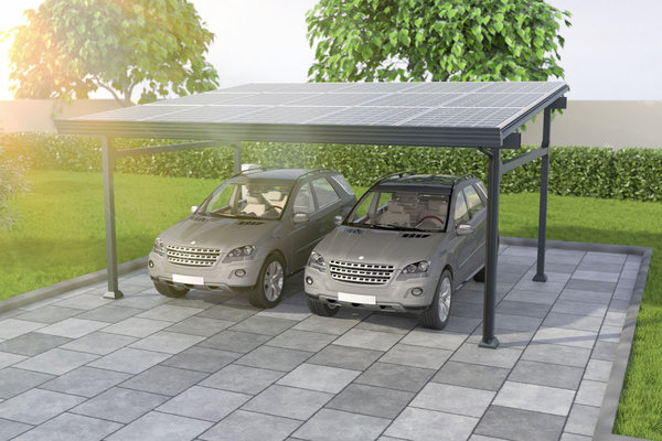 Carport mit Photovoltaik – Solar-Carport